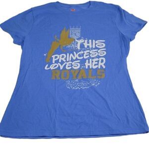 M Disney × KANSAS CITY ROYALS blue feminine fit nano short sleeve TSHIRT medium